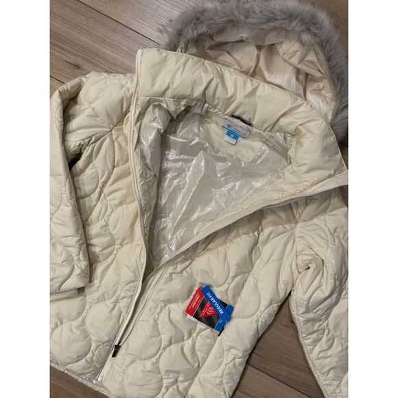 NWT Columbia Frosty Heights Jacket Omni Heat Ivory Women’s L Large Winter Coat - Picture 2 of 2